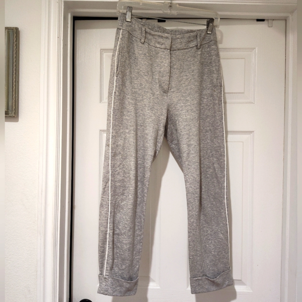 Peserico Gray Cropped Tapered Pants - Picture 4 of 11